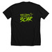 7VEN Scar&nbsp;, a Solid Black Blend Premium Unisex Tee (back-view)