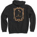 work of art.&nbsp;, a Black Pullover Hoodie (back-view)