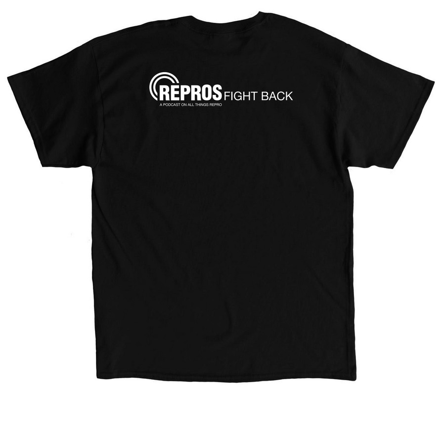 Fund Abortion, Fight Evil Top, a Black Classic Unisex Tee (back-view)