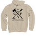 2026 CCFA design, a Sand Pullover Hoodie (back-view)