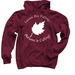 Autumn Leaves, a Maroon Pullover Hoodie