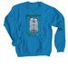 Sea Otter Holiday Sweater, a Sapphire Crewneck Sweatshirt