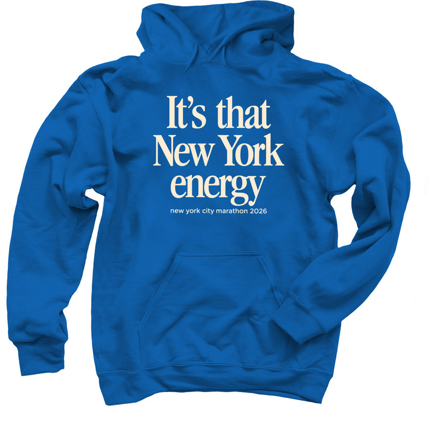 Nyc Marathon 2026 Merch, a Royal Blue Pullover Hoodie