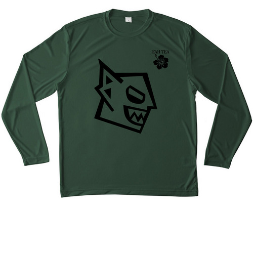 GGRC Activewear, a Forest Green Unisex Performance Long Sleeve Tee