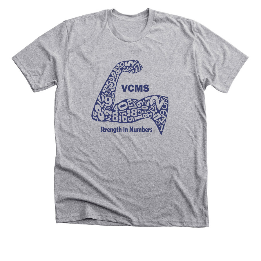 VCMS: Strength in Numbers&nbsp;, a Athletic Heather Premium Unisex Tee