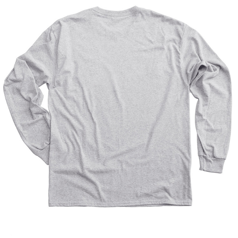 Judges Shack Navy Letter - Long/Short Sleeve&nbsp;, a Sport Grey Classic Long Sleeve Tee (back-view)