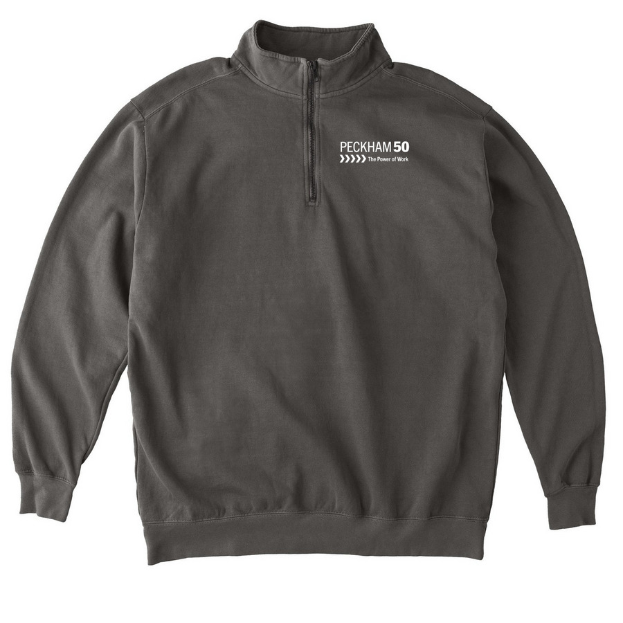 T-Shirts & Sweatshirts-50th Anniversary White, a Pepper Comfort Colors Quarter Zip Pullover