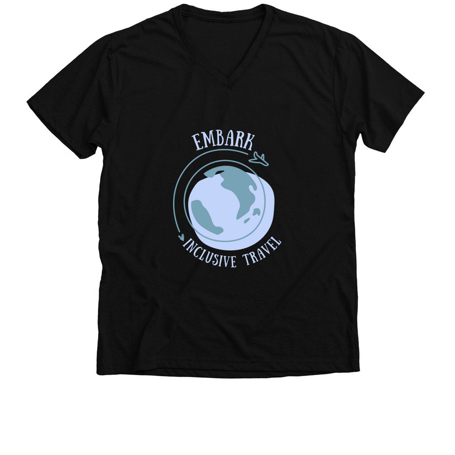 Embark Inclusive Travel, a Solid Black Blend Premium V-Neck Tee