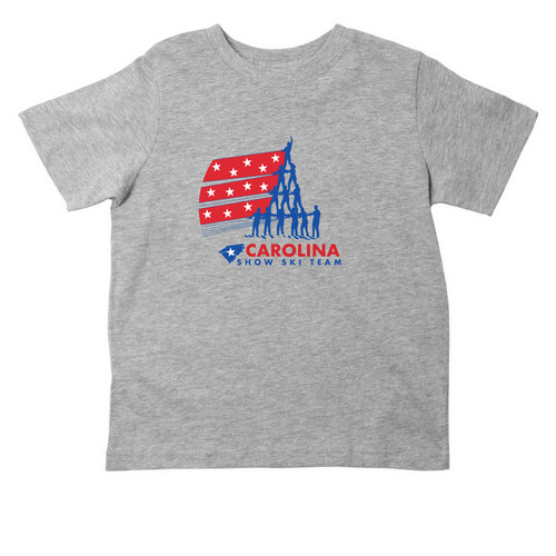 Toddler Skier, a Heather Toddler Tee