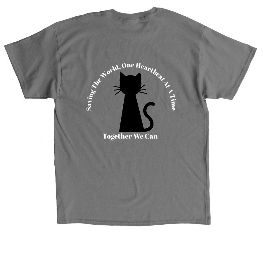Community Cats - Just Tip It, a Charcoal Classic Unisex Tee (back-view)