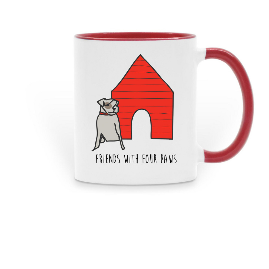 Classic FWFP Mug!, a Red Two-Tone Ceramic Mug