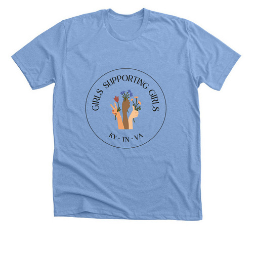 Girls Supporting Girls, INC&nbsp;, a Heather Carolina Blue Premium Unisex Tee