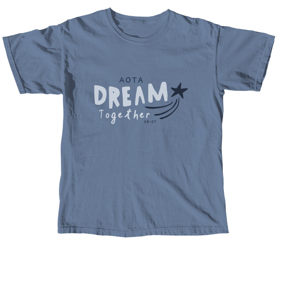 Dream Together Season Logo - Adult & Youth, a Blue Jean Comfort Colors Unisex Tee
