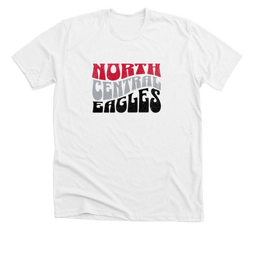 "Do the Wave, Eagles!" Spirit Wear, a Solid White Blend Premium Unisex Tee