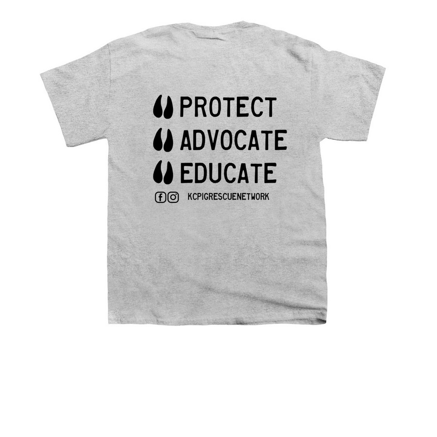 KCPRN Classic - Black, a Sport Grey Youth Unisex Tee (back-view)