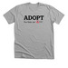 Adopt Tee, a Athletic Heather Premium Unisex Tee