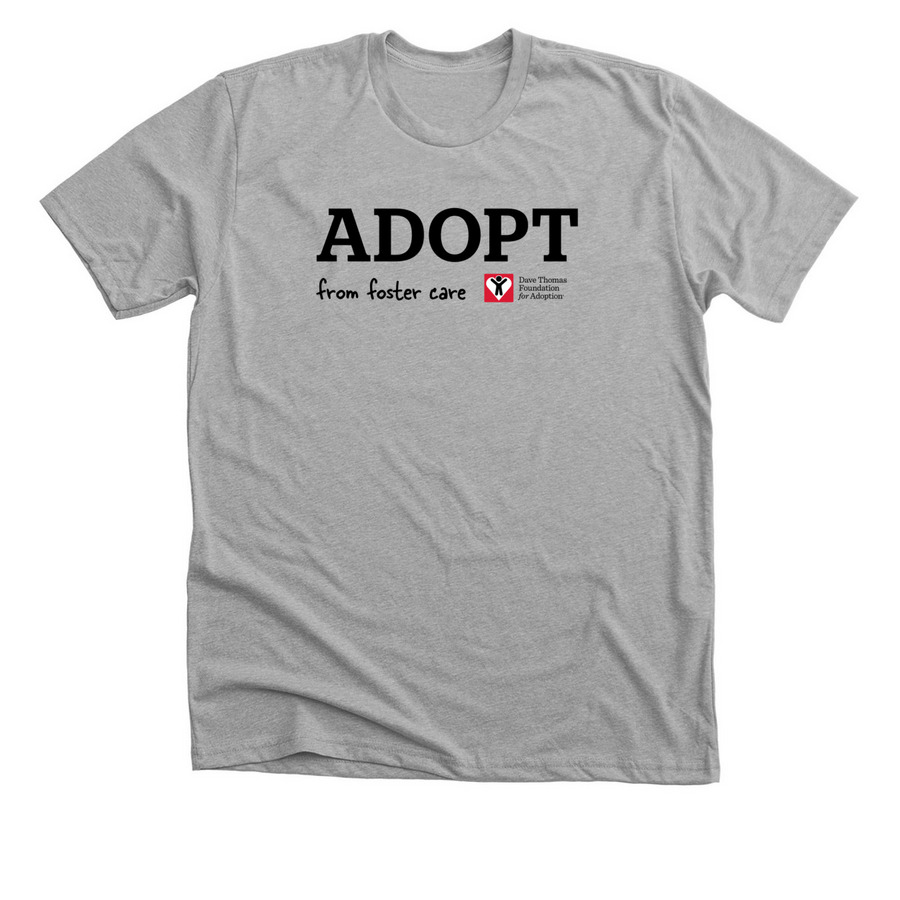 Adopt Tee, a Athletic Heather Premium Unisex Tee