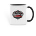 "Udenberg Garage" Coffee Mug, a Black Two-Tone Ceramic Mug