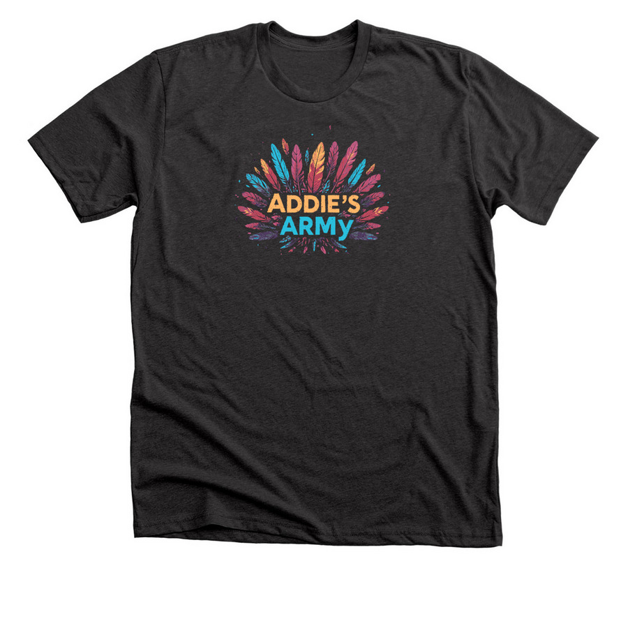 ADDIE'S ARMY, a Dark Grey Heather Premium Unisex Tee