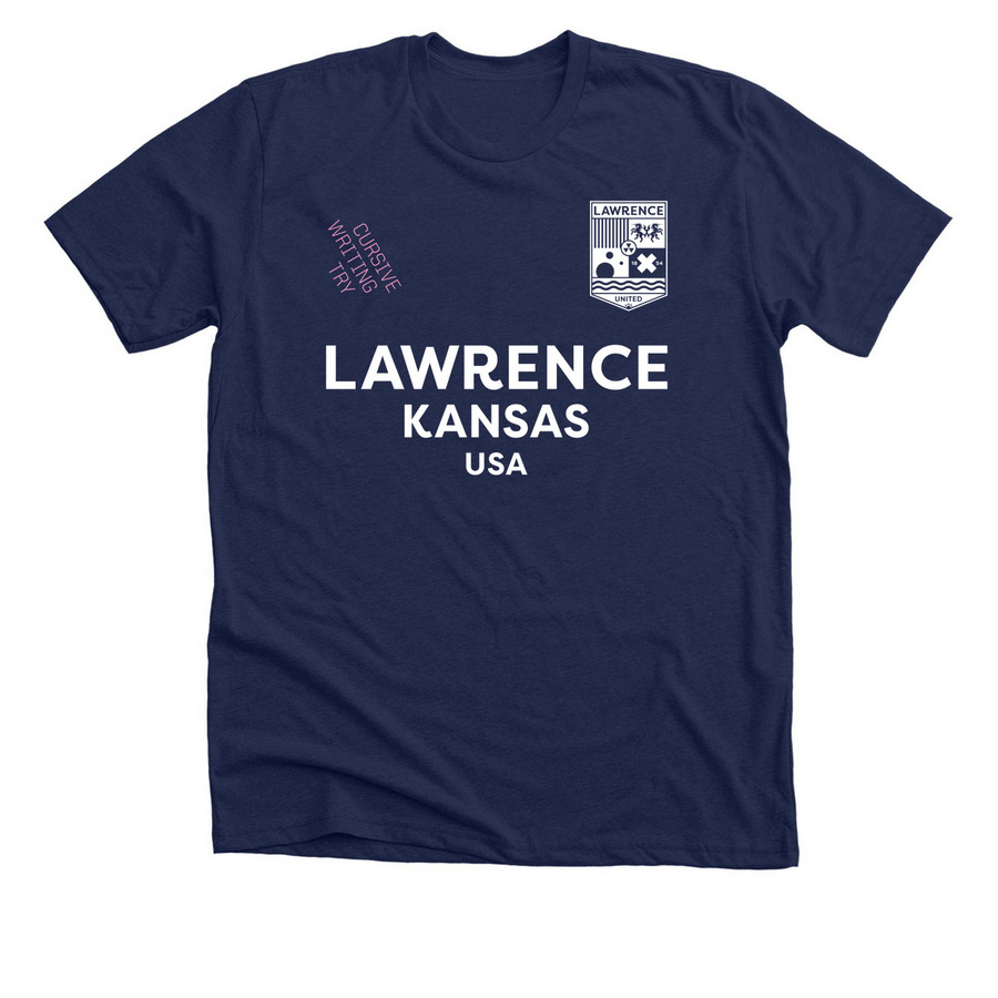 Lawrence United (Home) -&nbsp;Erin Brockovich, a Solid Navy Blend Premium Unisex Tee