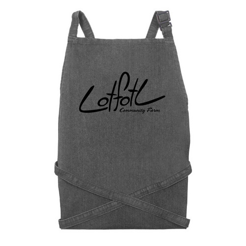 LotFotL Stuff, a Black Denim Recycled Denim Bib Apron