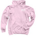 Light Pink Graphic Hoodie, a Light Pink Pullover Hoodie