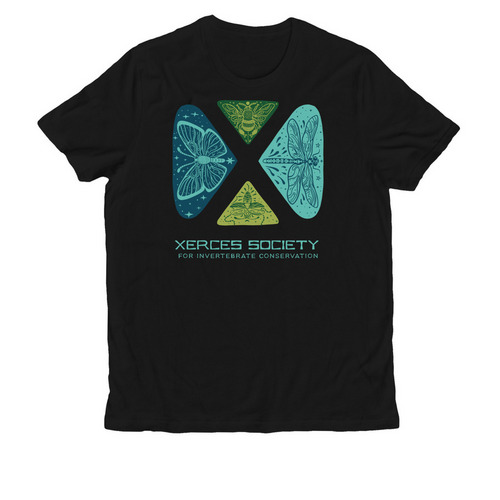 Xerces Society Gear 2026 (dark), a Deep Black Allmade Organic Cotton Unisex Tee