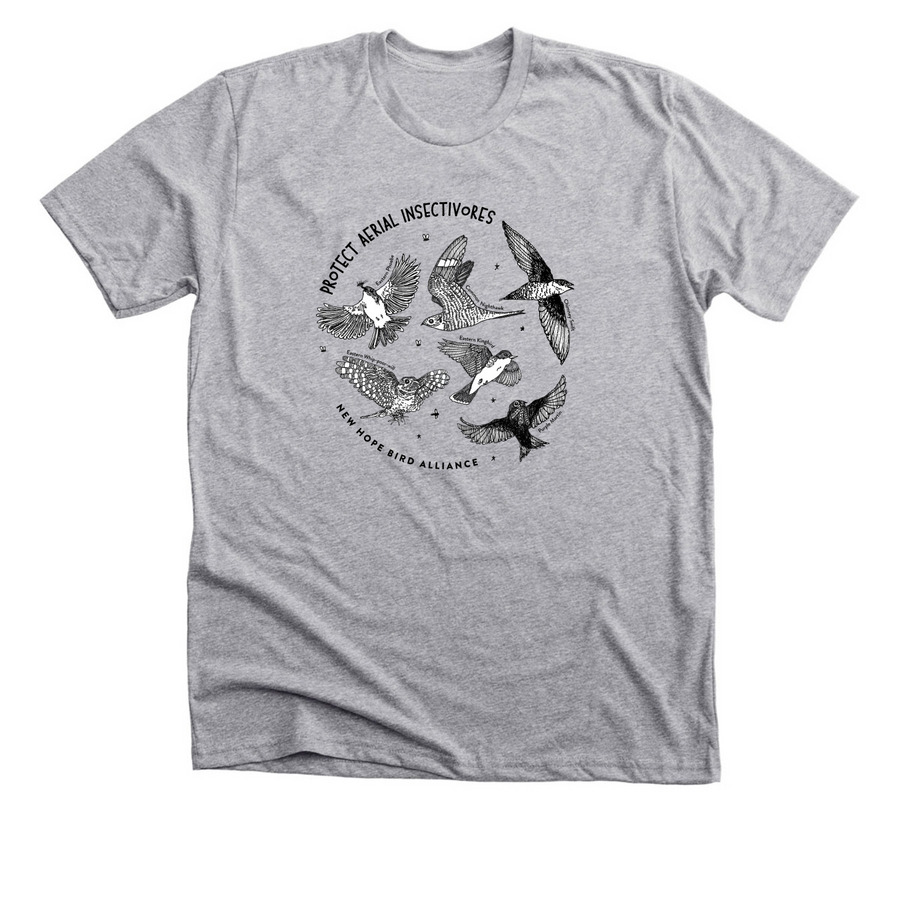 Protect Aerial Insectivores, a Athletic Heather Premium Unisex Tee