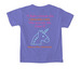 Gianna's 1st Re-Birthday, a Violet Comfort Colors Youth Tee (back-view)