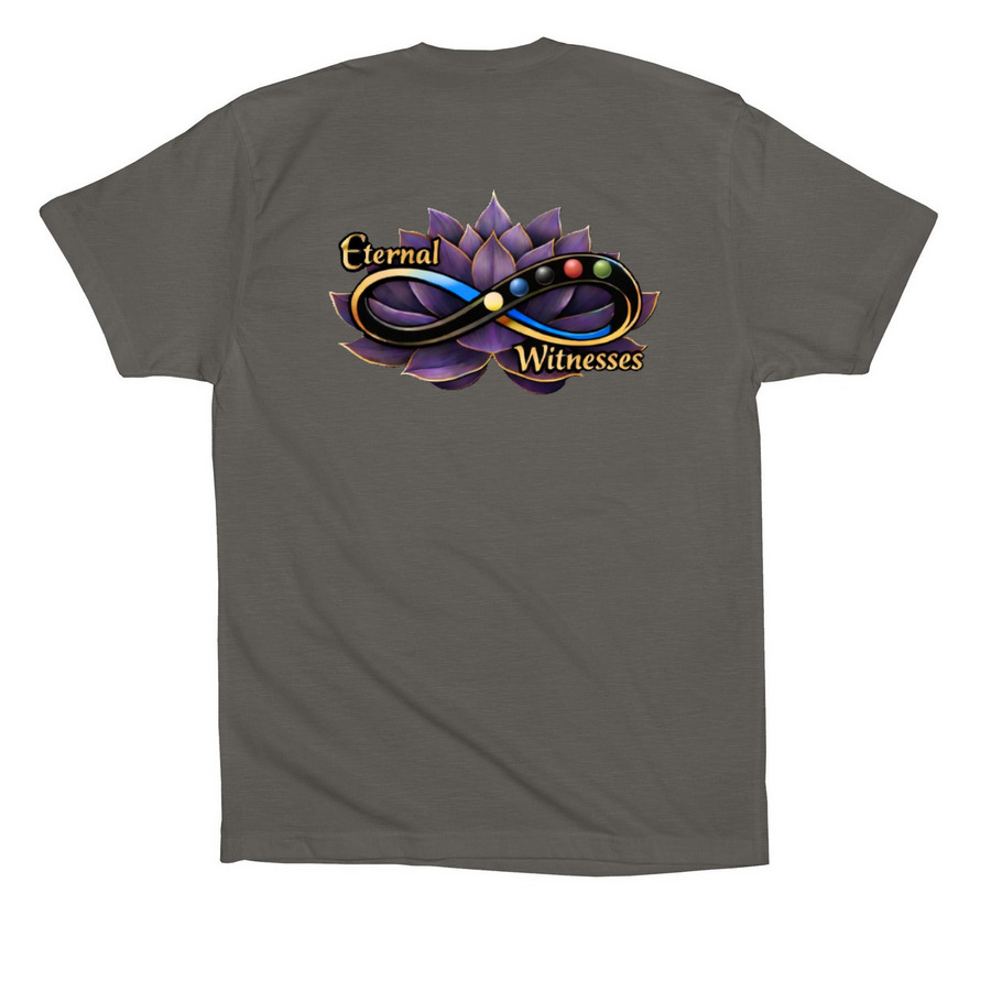 Logo Back Shirt, a Asphalt Premium Cotton Tee (back-view)