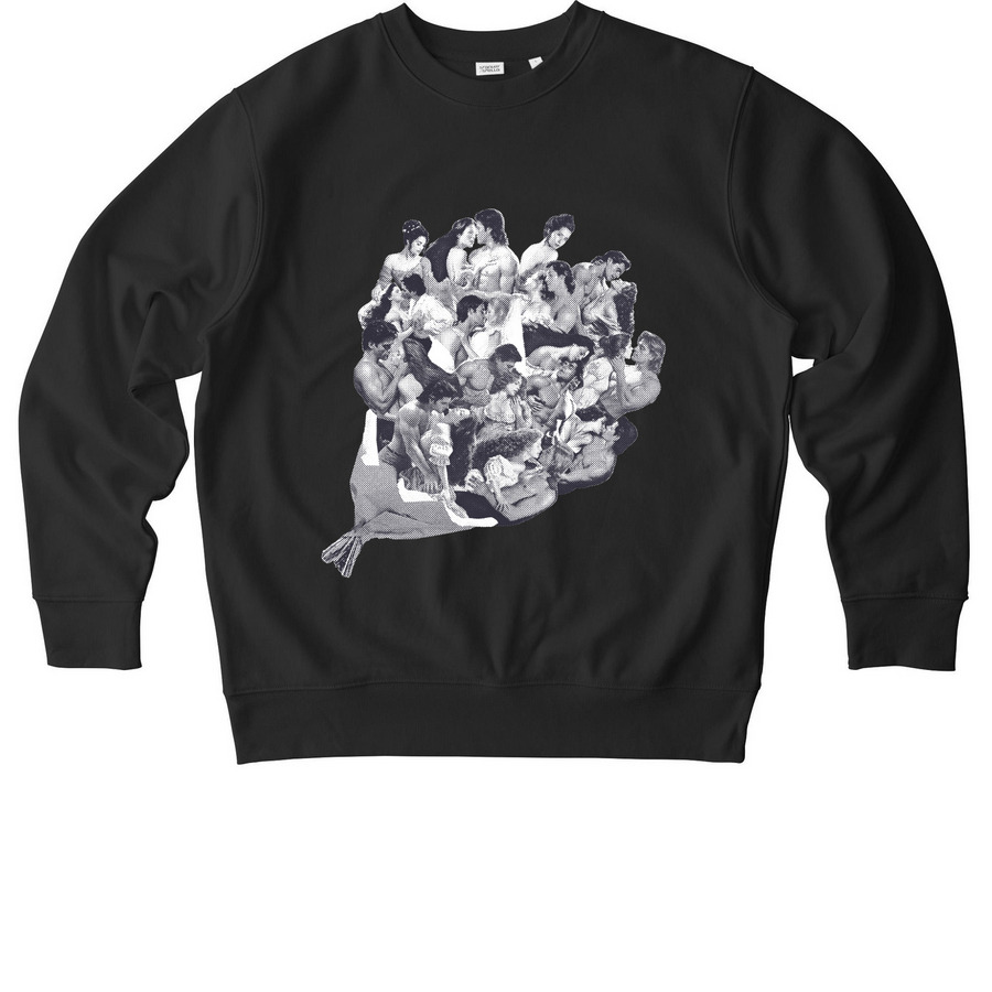 Kleypas Bouquet - Almost Black, a Black Stanley/Stella Unisex Changer 2.0 Crewneck Sweatshirt