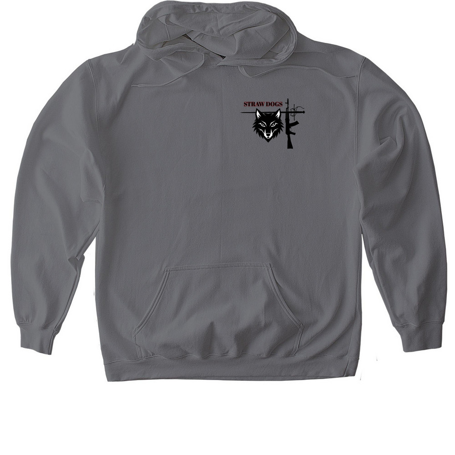 Straw Dogs&nbsp;, a Charcoal Gildan Softstyle Pullover Hoodie