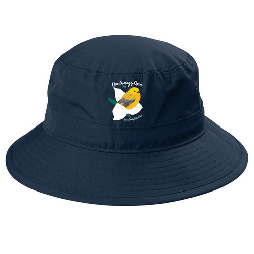 Ornithology Open: 2026 (hat), a Dress Blue Navy Printed UV Bucket Hat
