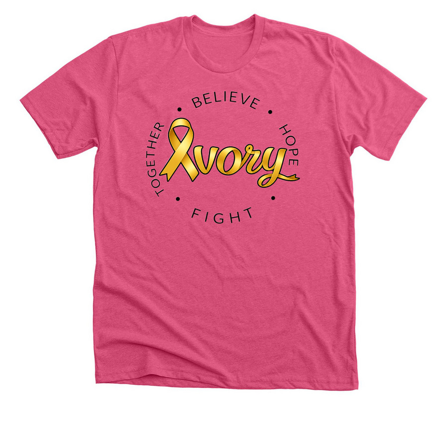 You Messed With The Wrong Girl- Ivory's Shirt, a Heather Charity Pink Premium Unisex Tee