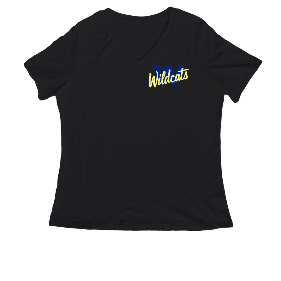 Williams Women Wear, a Black Women's Relaxed V-Neck Tee