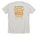 I Grow Weed, a Heather Cement Premium Unisex Tee (back-view)