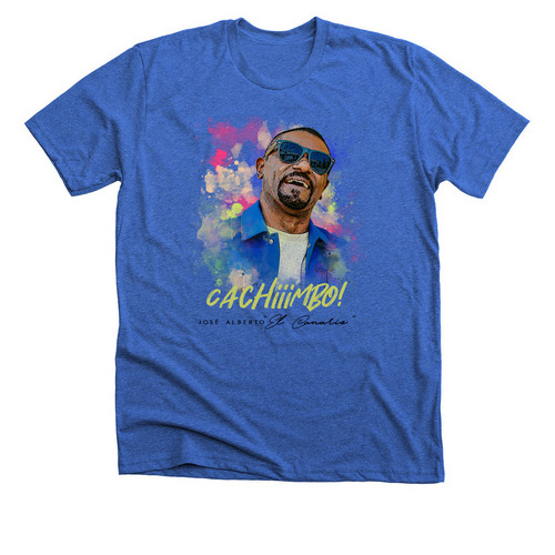 Cachiiimbo Canario!, a Heather True Royal Premium Unisex Tee