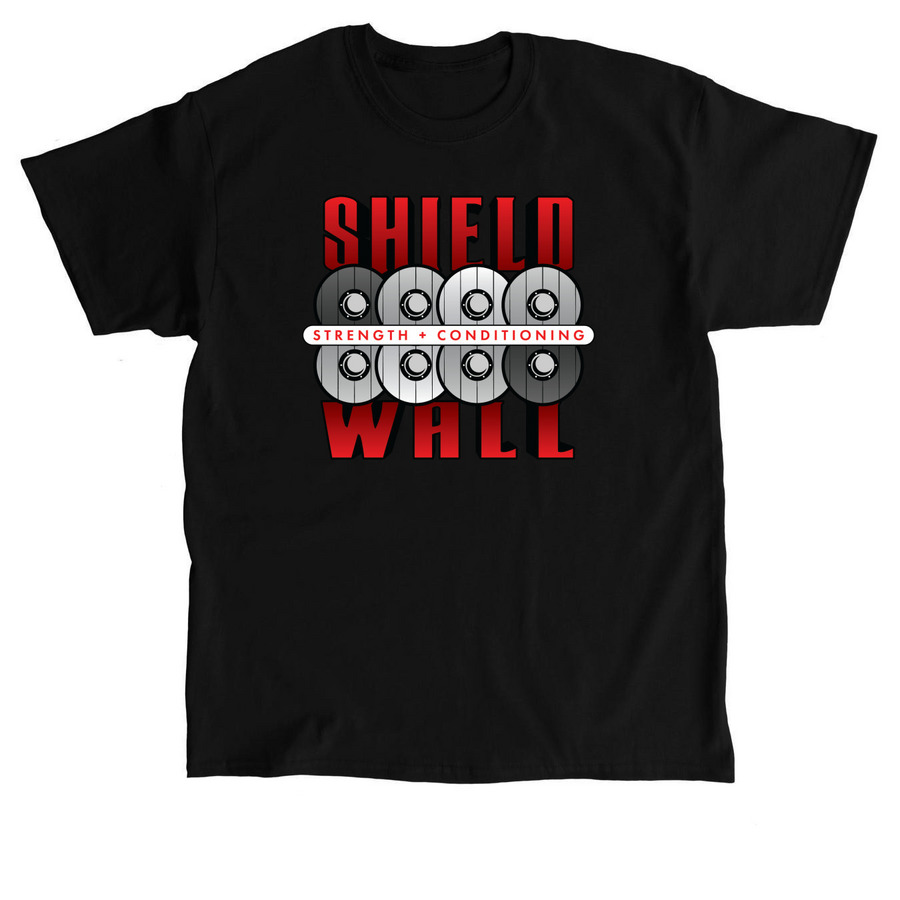 Shield Wall Strength Apparel, a Black Classic Unisex Tee