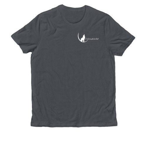 BE WILD Wolf, a Terrain Grey Allmade Organic Cotton Unisex Tee