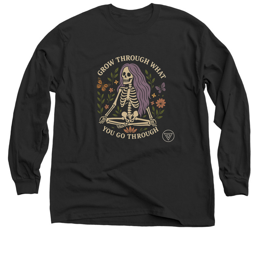 Rise & Bloom (The Alexa), a Black Classic Long Sleeve Tee