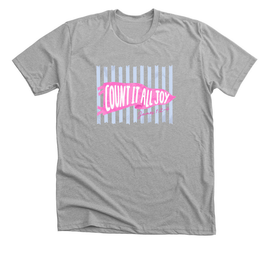 Count It All Joy, a Athletic Heather Premium Unisex Tee