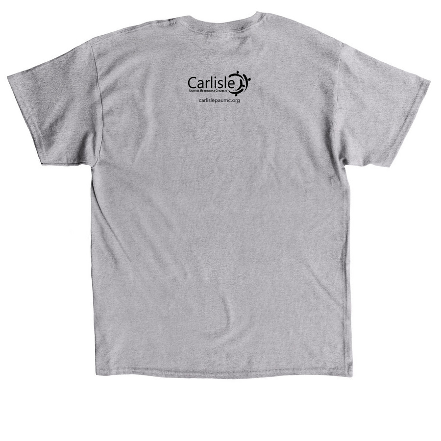 Love Boldly Bold, a Sport Grey Classic Unisex Tee (back-view)