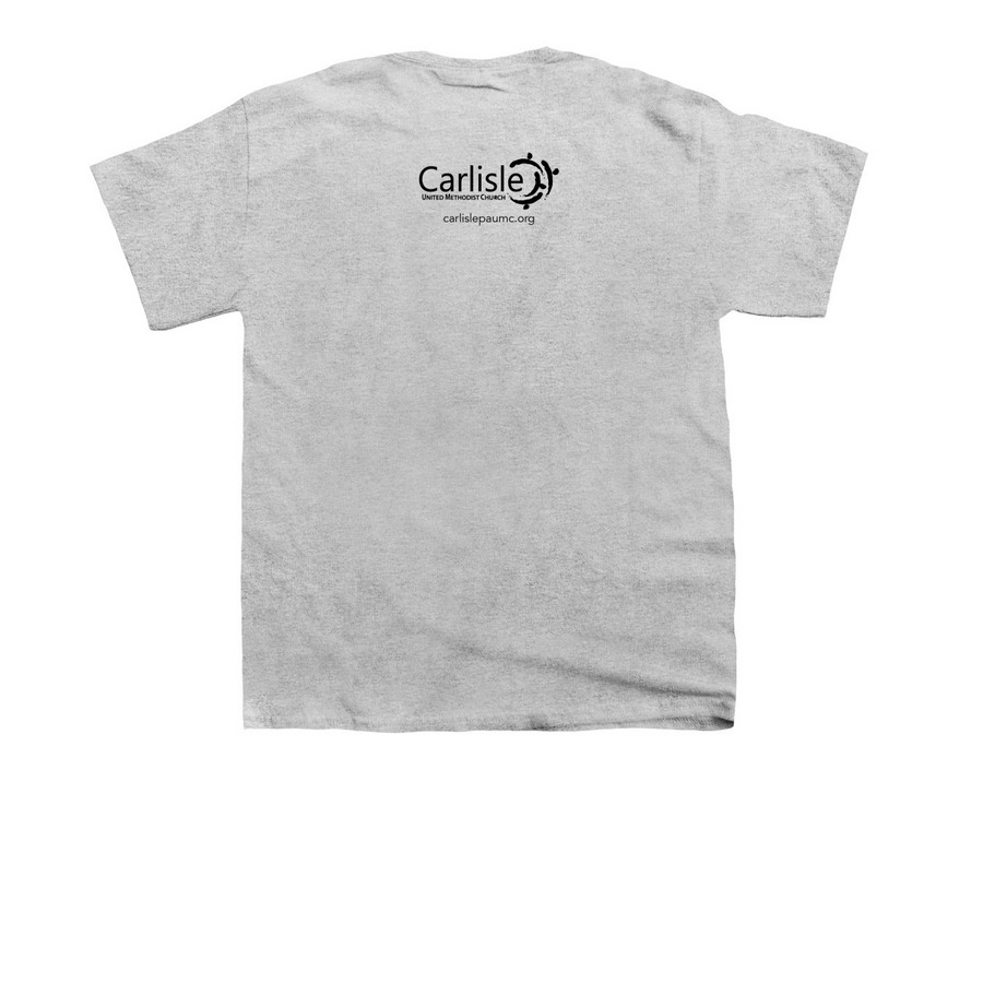 Love Boldly Bold, a Sport Grey Youth Unisex Tee (back-view)