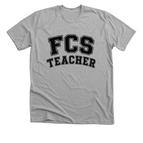 FCS Teacher, a Athletic Heather Premium Unisex Tee