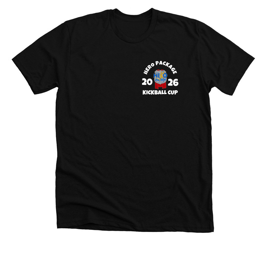 HERO PACKAGE KICKBALL CUP 26?, a Solid Black Blend Premium Unisex Tee