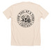Bread for all, roses, and pets, too., a Heather Soft Cream Premium Unisex Tee (back-view)