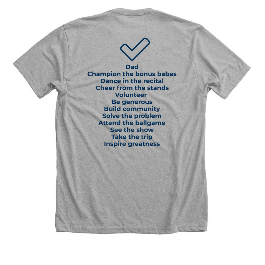 Be a doer, a Athletic Heather Premium Unisex Tee (back-view)
