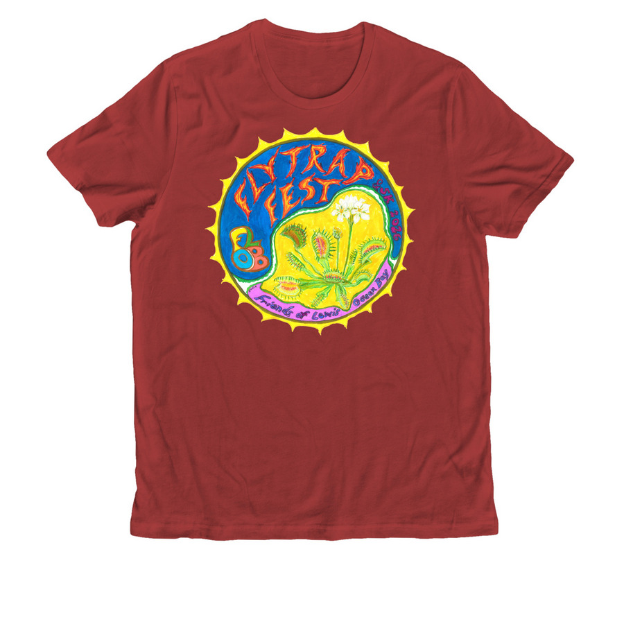 FLOB Flytrap Festival 2026, a Revolution Red Allmade Organic Cotton Unisex Tee