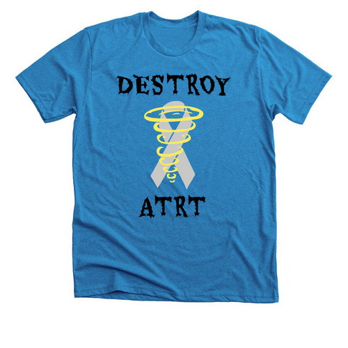 &nbsp;Destroy ATRT!, a Neon Blue Premium Unisex Tee