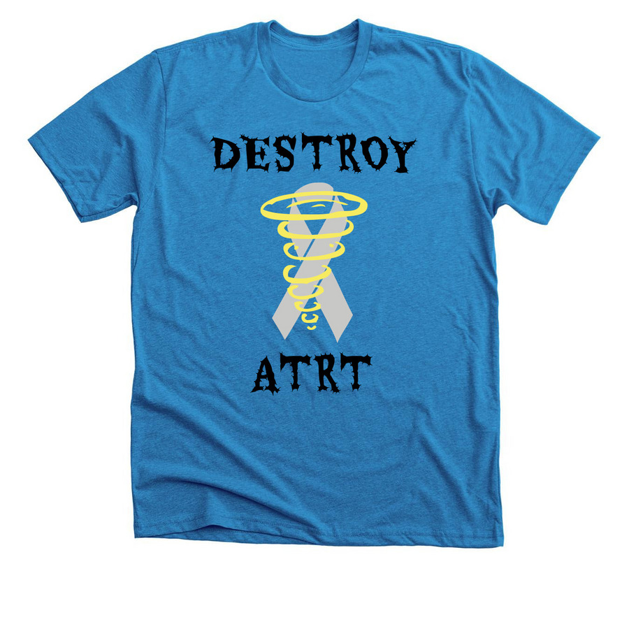 &nbsp;Destroy ATRT!, a Neon Blue Premium Unisex Tee